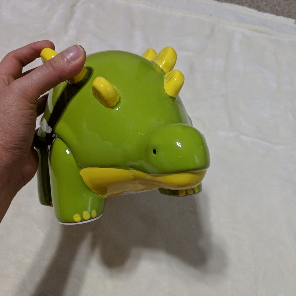 Dinosaur piggy bank